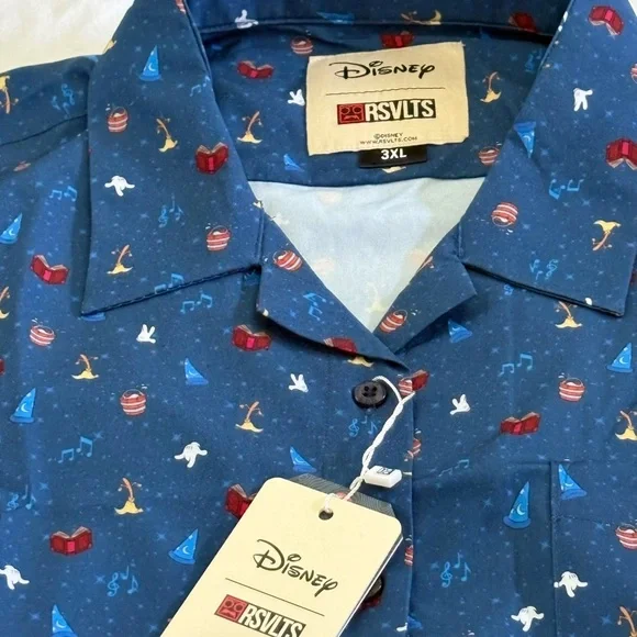 Women’s 3XL Disney RSVLTS Sorcerer Mickey 95th Anniversary Button Down - Picture 5 of 7